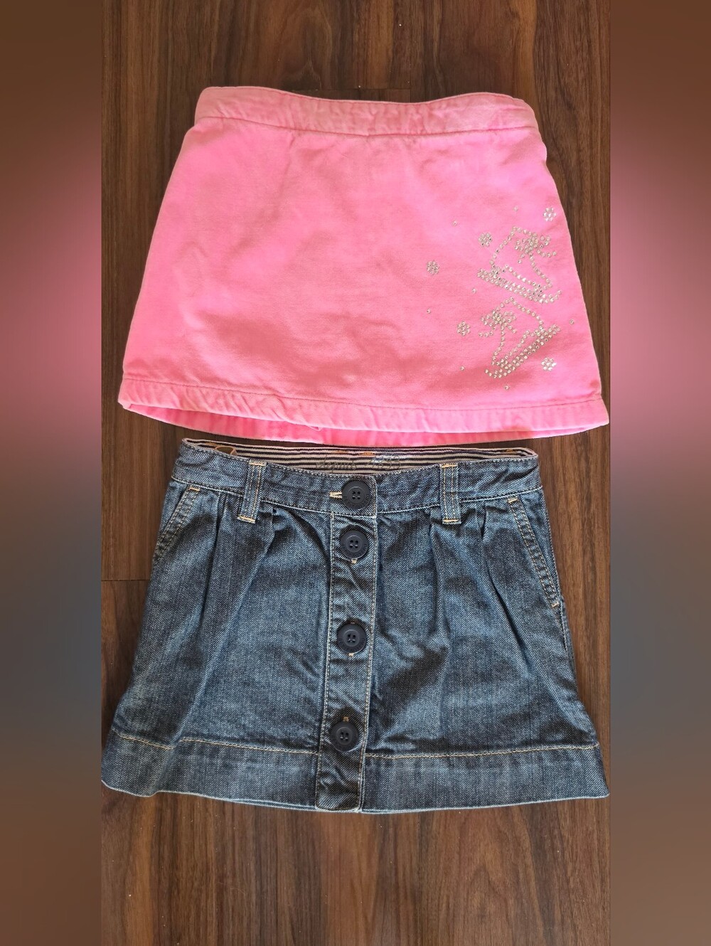 Lands' End Pink Tank Top with Rhinestone Script